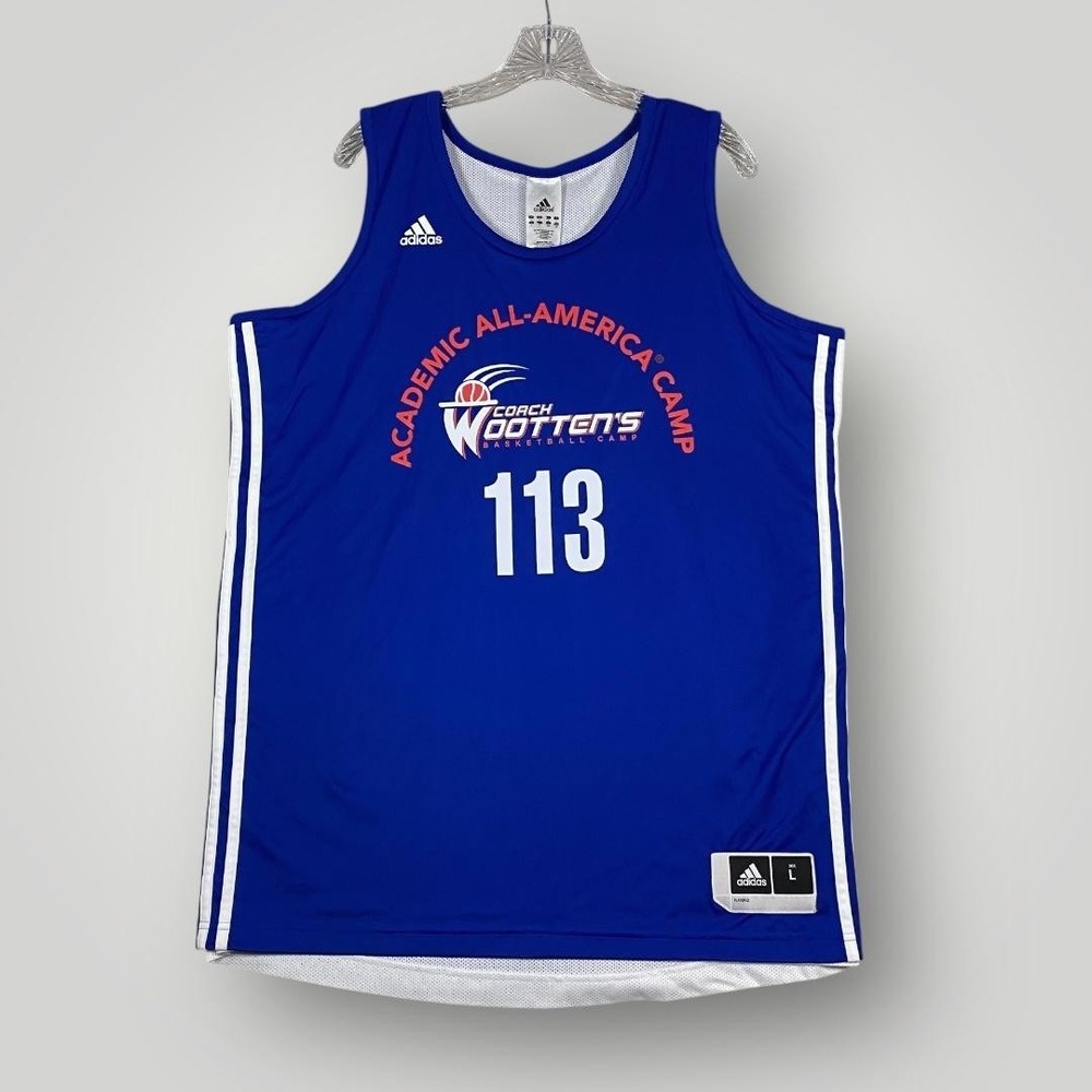 Coach Wootten's Basketball Reversible Jersey Mens Large NCAA Camp Adidas NWT‎
